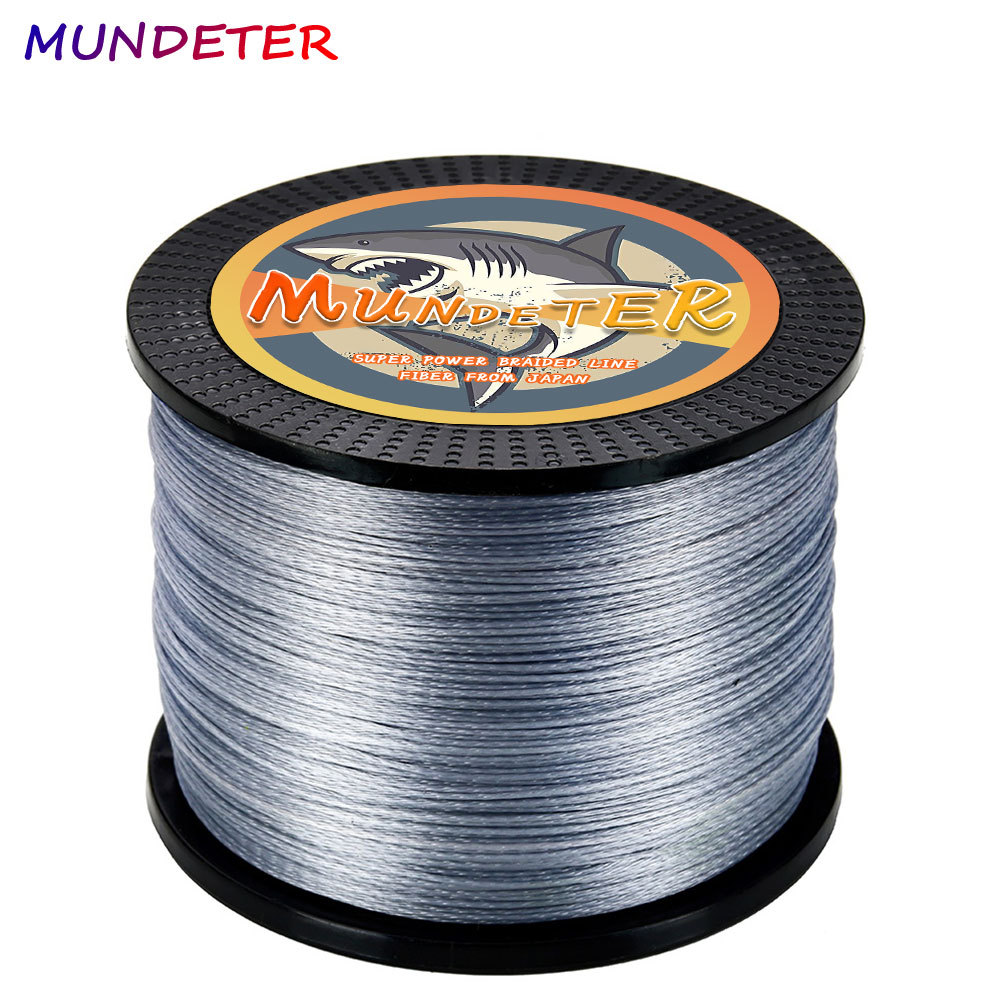 MUNDETER 300M 8 Dây PE Dây Bện Dây Câu Cá Nước Mặn Biển Nhật Bản Dây Bện Dây Dụ 100% PE Dây Bện 100%