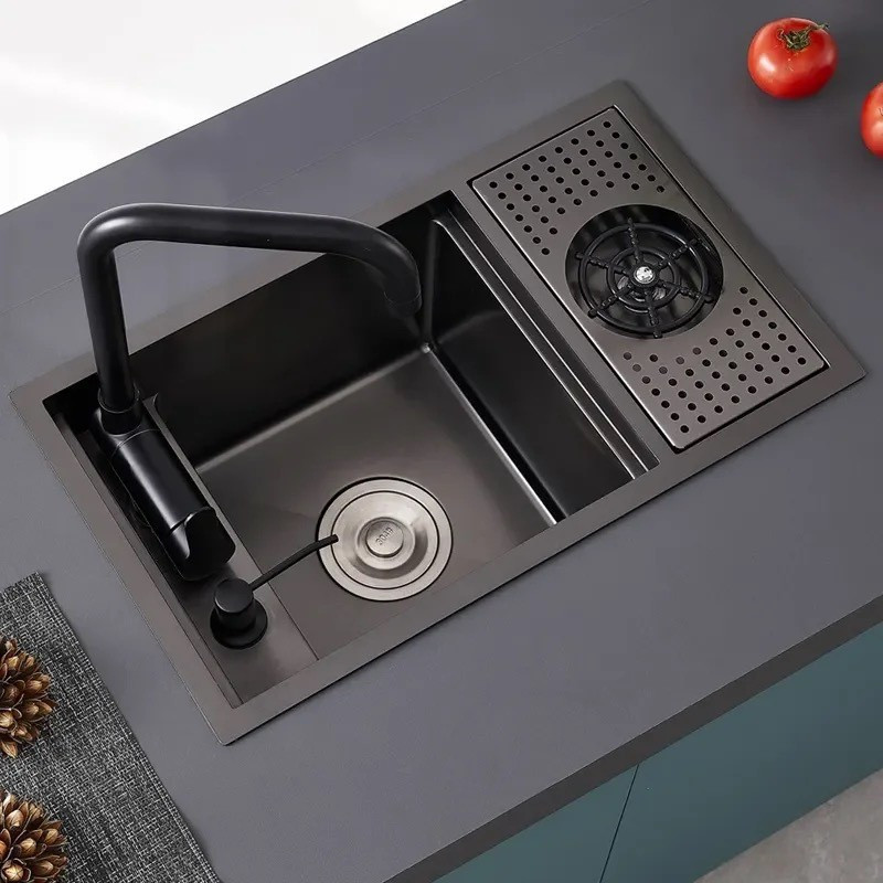 F1-C1-newBồn rửa chén âm tường. Bồn rửa chén bằng thép không gỉ. Bồn rửa chén mini một ngăn ẩn.- Wat