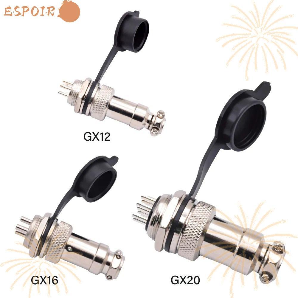 Nắp chống bụi ESPOIR GX12 GX16 GX20, Vỏ ổ cắm tròn hàng không bằng cao su GX12 GX16 GX20, Vỏ đầu nối