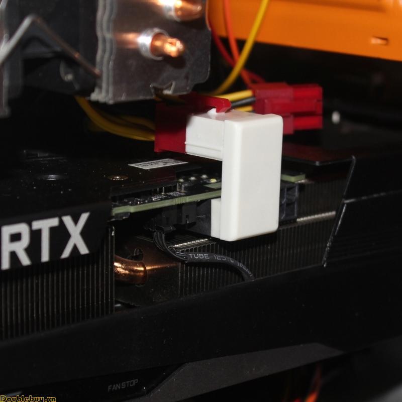 Doublebuy ATX 8Pin Nữ sang 8PIN Nam 180 Độ Góc Bộ Chuyển Đổi Nguồn U Turn Connector