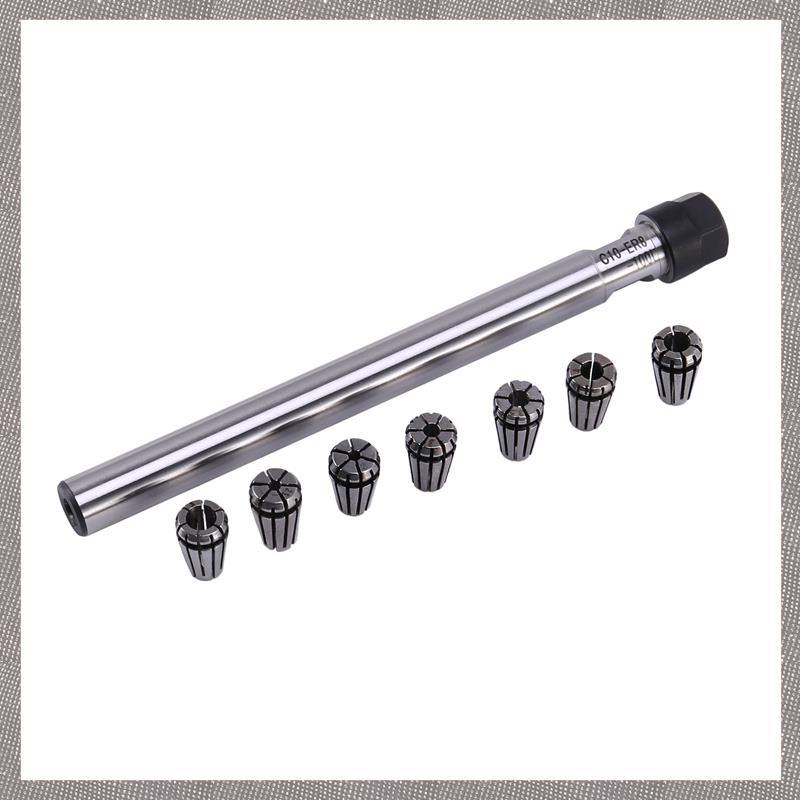 [M G L O] Giá đỡ kẹp Collet C10 Er8A 100L + 7 chiếc Bộ Collet lò xo Er8
