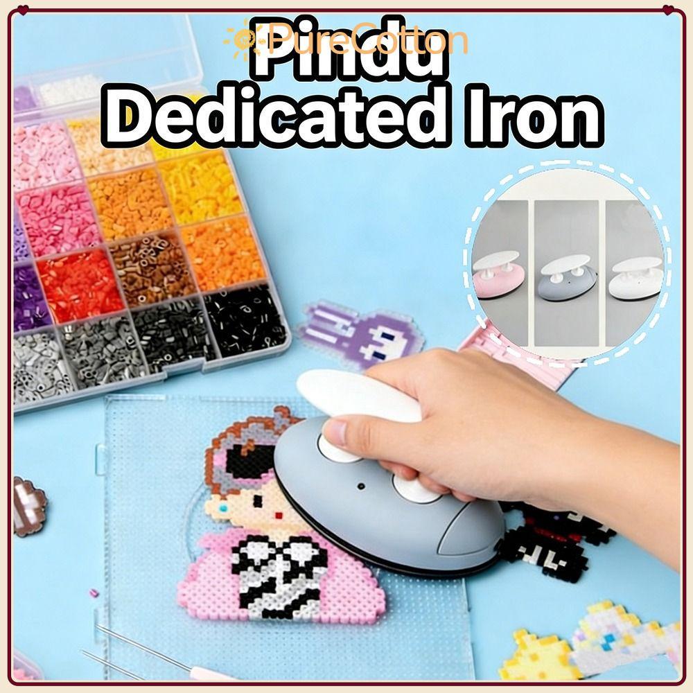 [Còn hàng] PURECOTTON0 Hạt ủi Mini Eectric Iron, DIY Craft Education Collage Beans Tool, Creative Pl