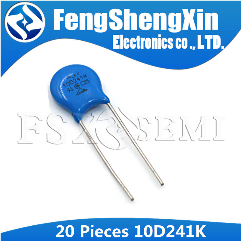 20 chiếc varistor 10D241K 240V piezoresistor 10D241 10MM
