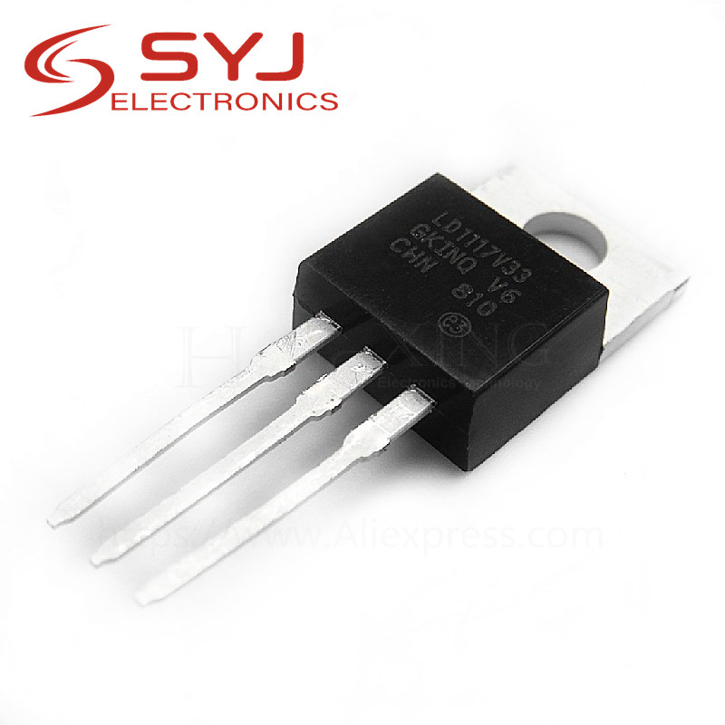 10 Cái / lốc LD1117V33 TO-220 LD1117 3.3 LD1117AV33 TO220 Còn Hàng