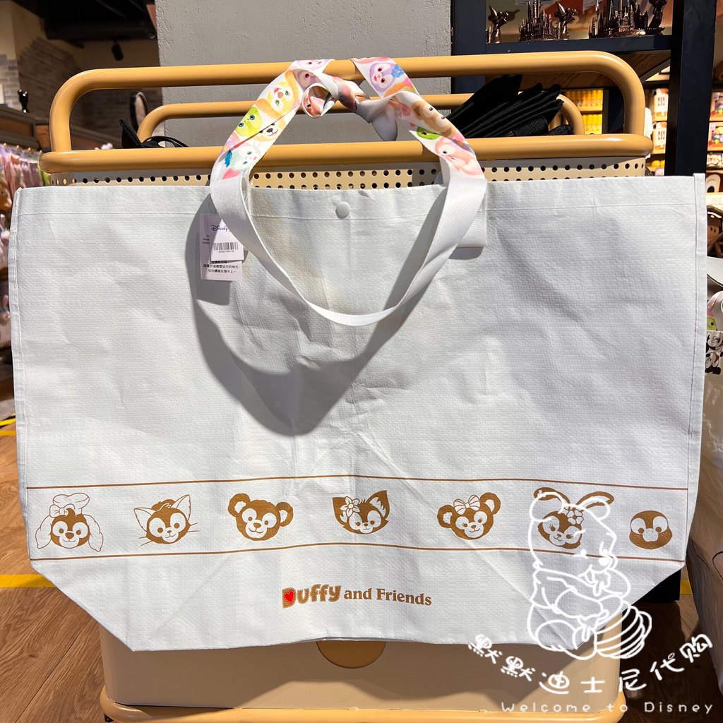 Hong Kong Disneyland Thế Hệ Bảy Kho Báu Ba Lê Sinh Thái Túi Tote Có Thể Bảo Quản Túi Dệt Lingna Bell