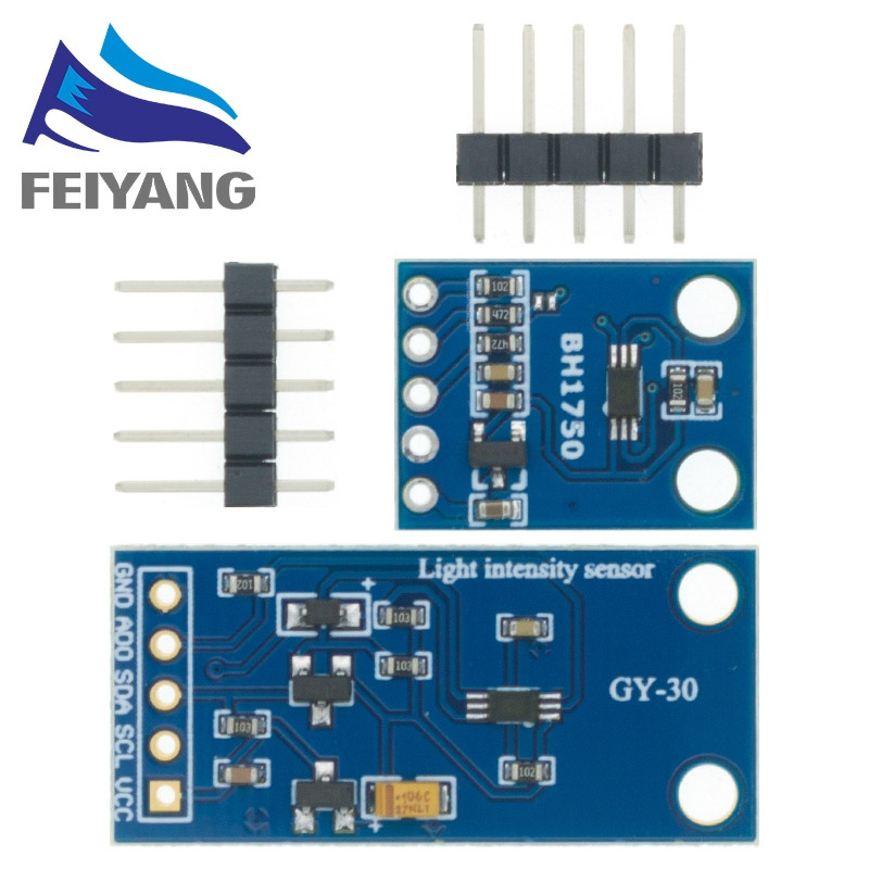 Gy-302 GY-30 BH1750 BH1750FVI Mô-đun BH1750FVI Cảm biến chiếu sáng cường độ quang học kỹ thuật số ch
