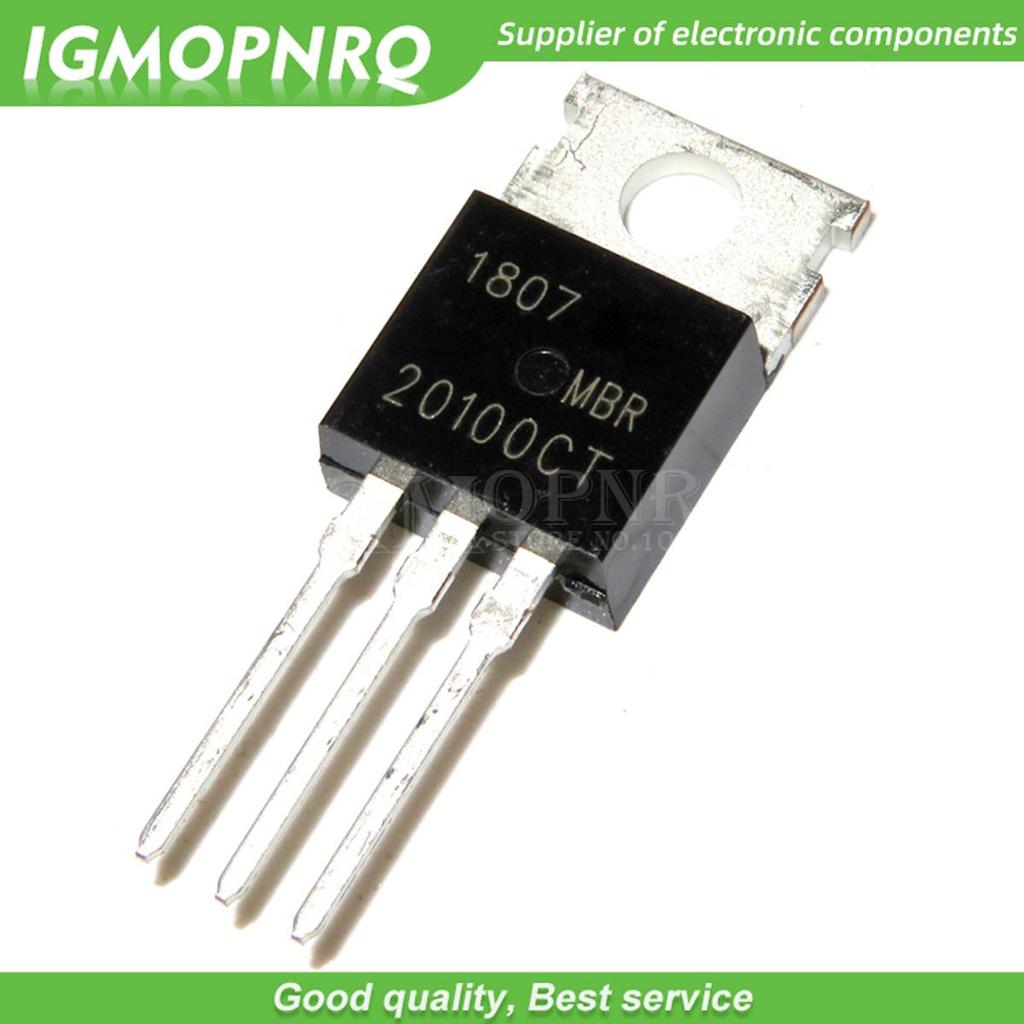 10 Chiếc MBR20100CT MBR20100 MBR20100C SSchottky Chỉnh Lưu 20A 100V TO-220 Mới Ban Đầu