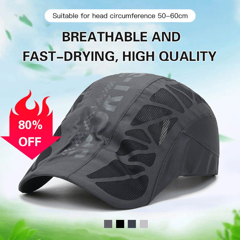 [Breathable & Lightweight] Men's Summer Mesh Baseball Cap Korean Style Outdoor Sun Hat / Men's Hat /