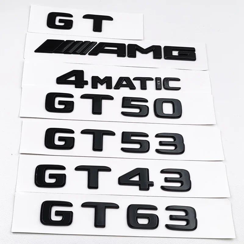 3D ABS Đen Logo GT GT43 GT53 GT63 Chữ 4MATIC Huy Hiệu Xe Phía Sau Miếng Dán Thân Xe AMG Biểu Tượng C