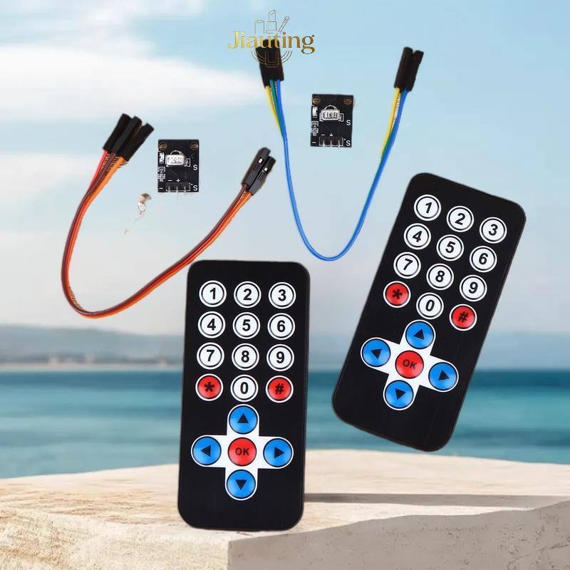 Jiating 1 Bộ HX1838 Mô-đun điều khiển từ xa hồng ngoại không dây Mô-đun thu hồng ngoại Bộ DIY HX1838