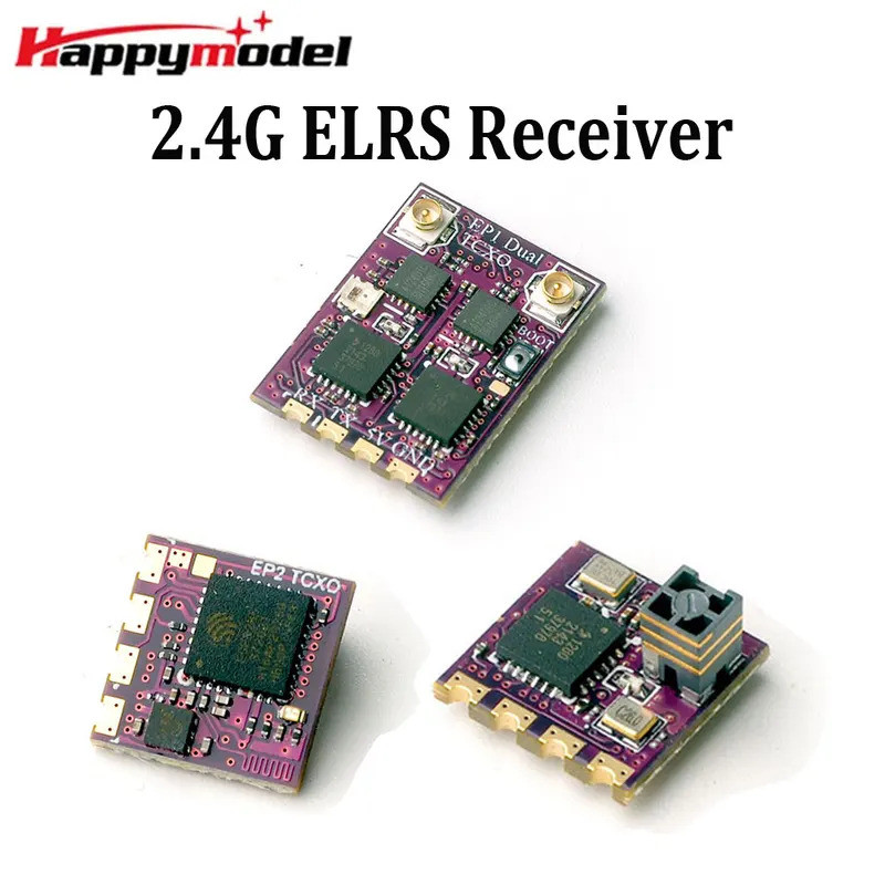 HB HappyModel 2.4G ELRS EP1 EP2 EP1 DUAL TCXO Bộ thu đa dạng thực sự với bộ khuếch đại RF cho RC FPV
