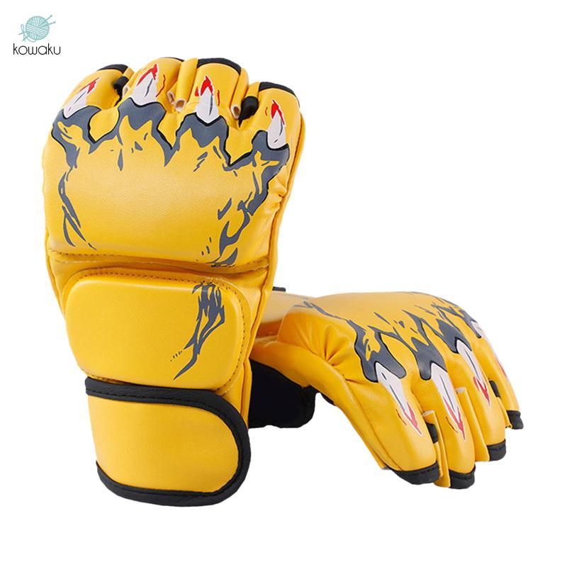 Găng tay đấm bốc Mma, găng tay nửa ngón bảo vệ tay cho nam