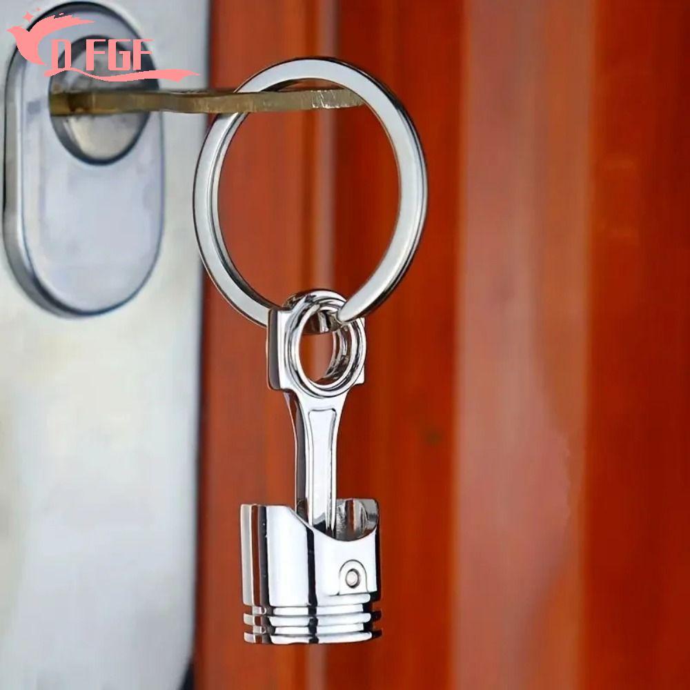 DFGF Động Cơ Ô Tô Piston Móc Khóa, Phụ Kiện Ô Tô Mini Piston Mẫu Móc Khóa, Móc Khóa Hợp Kim Độc Đáo 