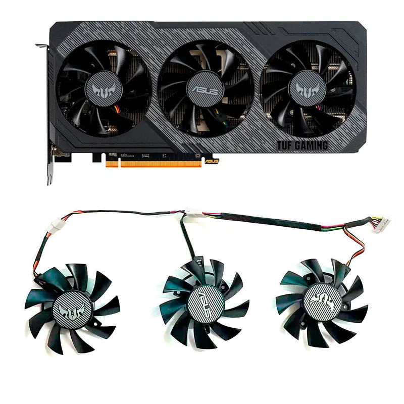 Dành Cho ASUS GTX 1660Ti 1660super RX 5700 XT TUF X3 OC Quạt Làm Mát Đồ Họa 75MM 7Pin FD8015U12D GTX