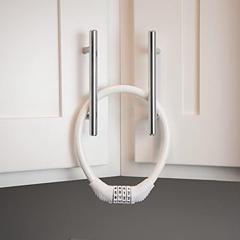 Urban August Refrigerator Lock for Kids & Adults, 4-Digit Code Fridge Lock for French-Door Refrigera