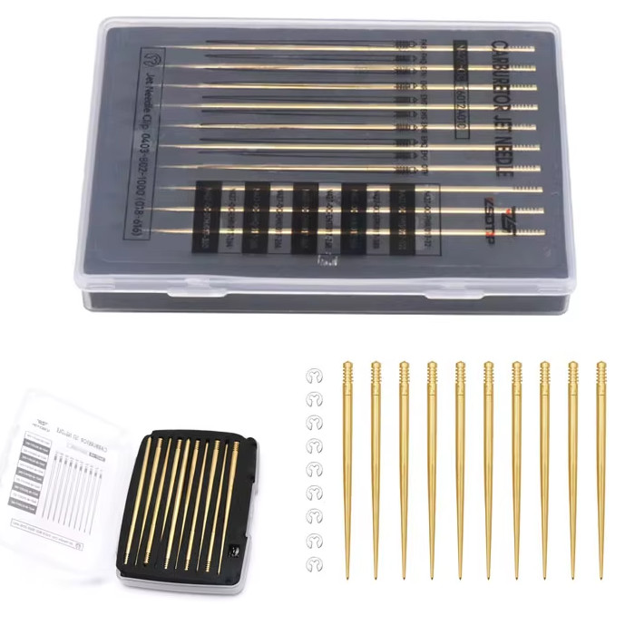 Motorcycle Pilot Jet Main Jets nozzle Needle Oil Needle Fit for Keihin FCR 28-41MM PWK21-34MM PE26 P