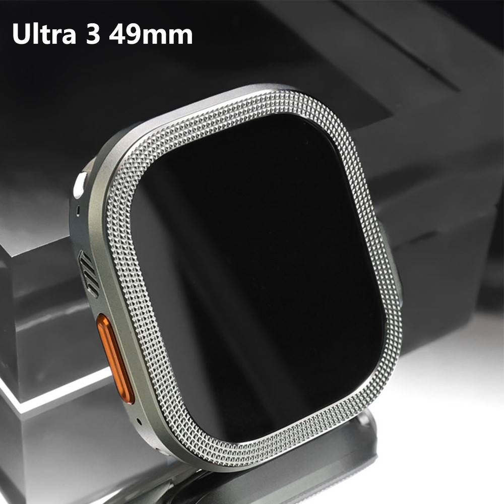Ốp Hợp Kim Nhôm Cho iWatch Ultra 3 49mm Kinh Doanh Ốp Lưng Khung Dành Cho Iwatch Ultra 2 1 49mm Bảo 