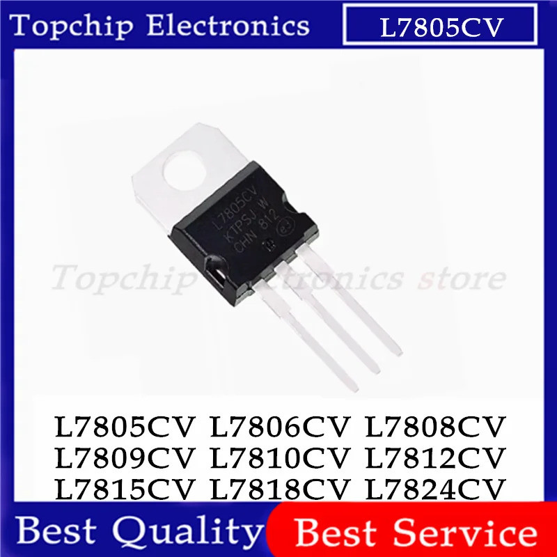 5 Chiếc L7805CV L7806CV L7808CV L7809CV L7812CV L7815CV L7824CV L7905CV L7908CV L7909CV L7912CV L791
