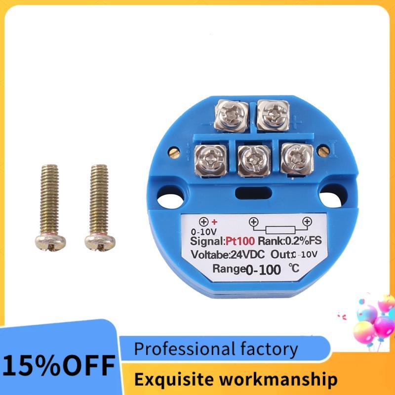 PT100 Loại sang 0-10V 0-100 độ RTD Đầu vào 0-10 một đầu ra DC24V Bộ phát nhiệt độ chịu nhiệt