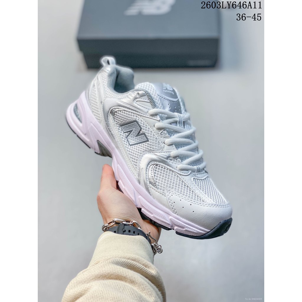 Giày New Balance MR530, dad shoes cổ điển, lưới thoáng khí, thấp cổ, nhẹ, thoải mái, unisex, chạy bộ