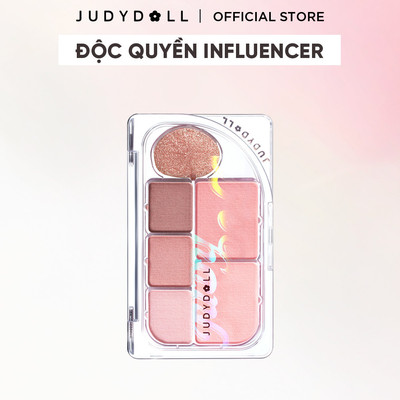 [CB INFLUENCER] Bảng Phấn Mắt 6 Ô JUDYDOLL Elaborate Eyeshadow Palette Tông hồng Trong trẻo Lên Màu tốt Má hồng Bắt sáng Nhũ mắt Mịn Lâu trôi 8g