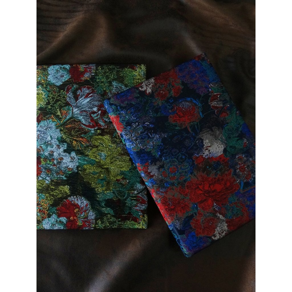 bọc vở bìa bao vở Bìa sách vải nghệ thuật bìa sách a5a6 bìa bìa bảo vệ sách retro jacquard thêu tran