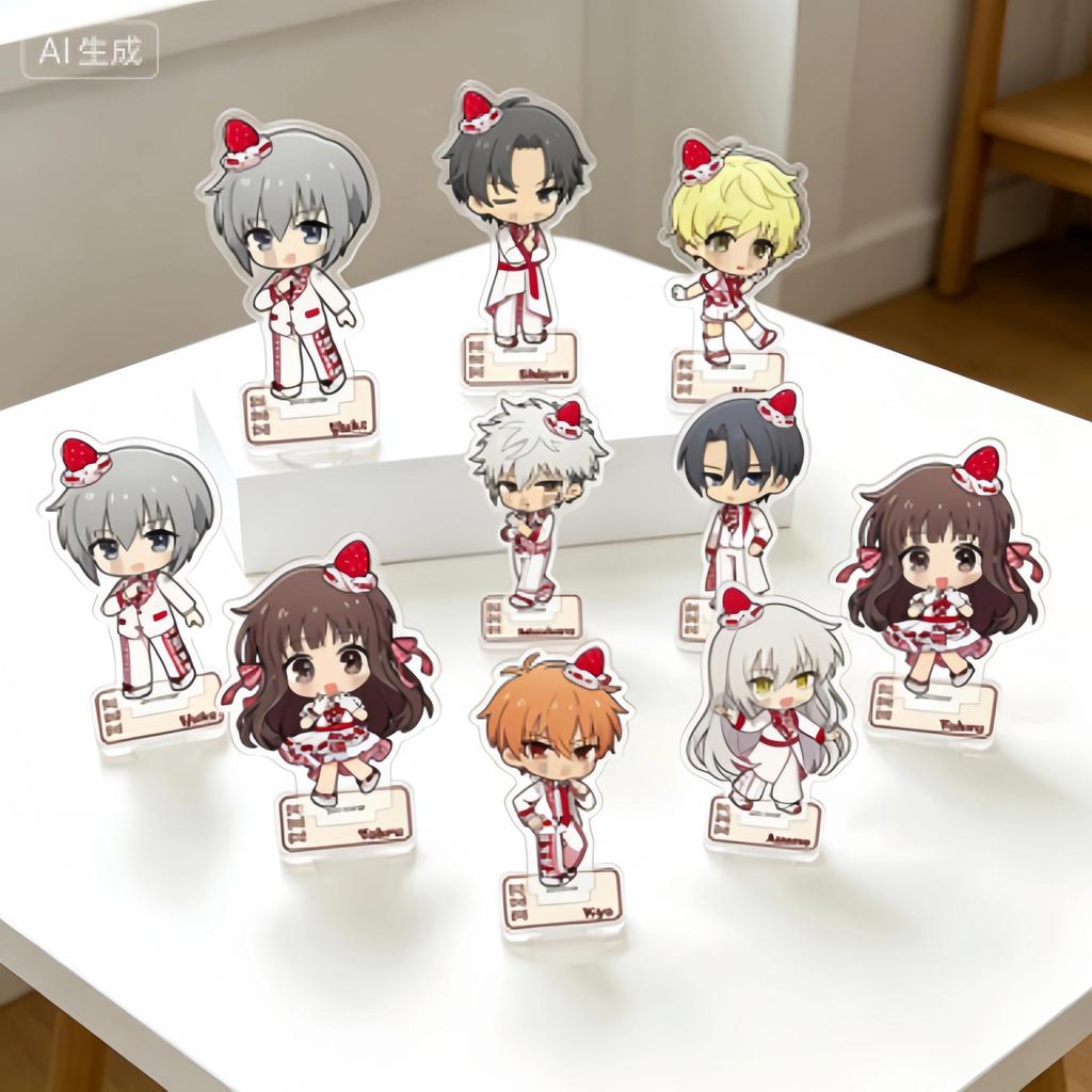 Wholesale 15CM Hot Anime Fruits Basket the final Strawberry Series Acrylic Stand Model Cosplay
