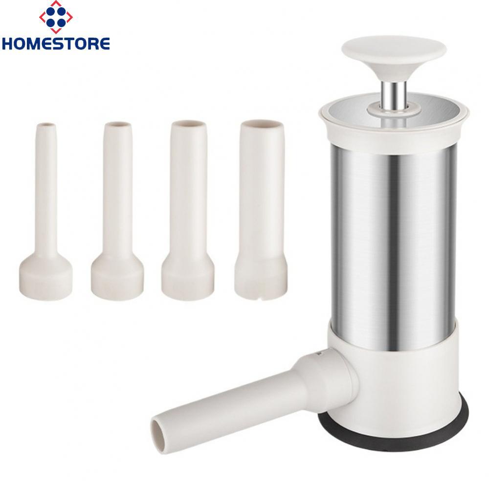 [Homestore]Sausage Stuffer 304 Stainless Steel Stainless Steel+PP Efficient Press Design