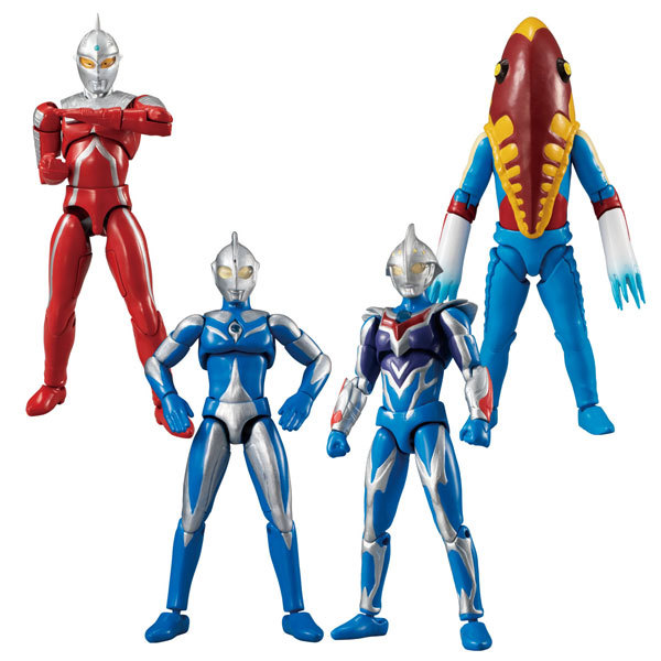 Hộp đựng đồ chơi thực phẩm Bandai có sẵn Trứng Ultraman Super Action 8 9 Nexus Seven Gossmed Dragon 