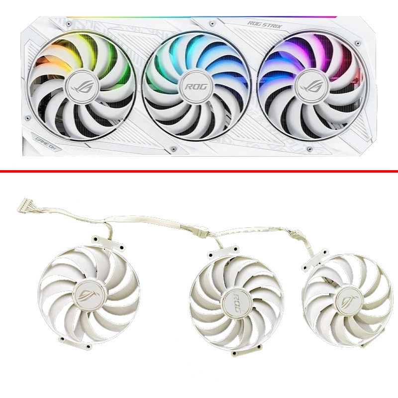 Quạt Làm Mát MỚI 95MM 7PIN CF1010U12S RTX3070 RTX3080 RTX3090 GPU FAN Cho ASUS ROG Strix RTX 3070 RT