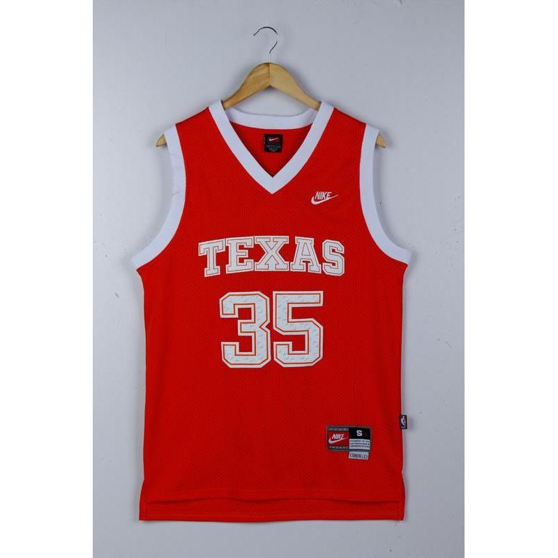 Đồng phục bóng rổ NCAA NCAA Durant University Edition Orange Jersey Mesh No. 35 No. 0 Đồng phục bóng
