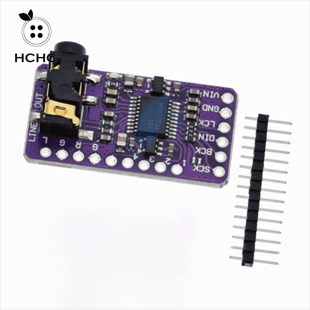 HCHC Mô-đun máy nghe nhạc HCHC I2S, Giao diện Máy nghe nhạc I2S PCM5102A I2S Trình phát âm thanh, Mô