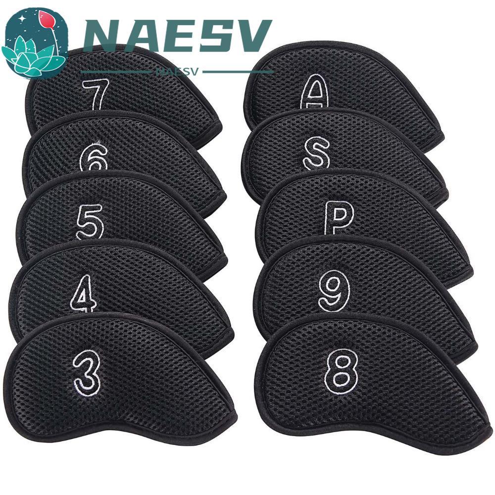 NAESV Golf Club Cover Golf Putter 10 chiếc Vỏ bảo vệ Neoprene Vỏ bảo vệ có thiết kế số 3,4,5,6,7,8,9