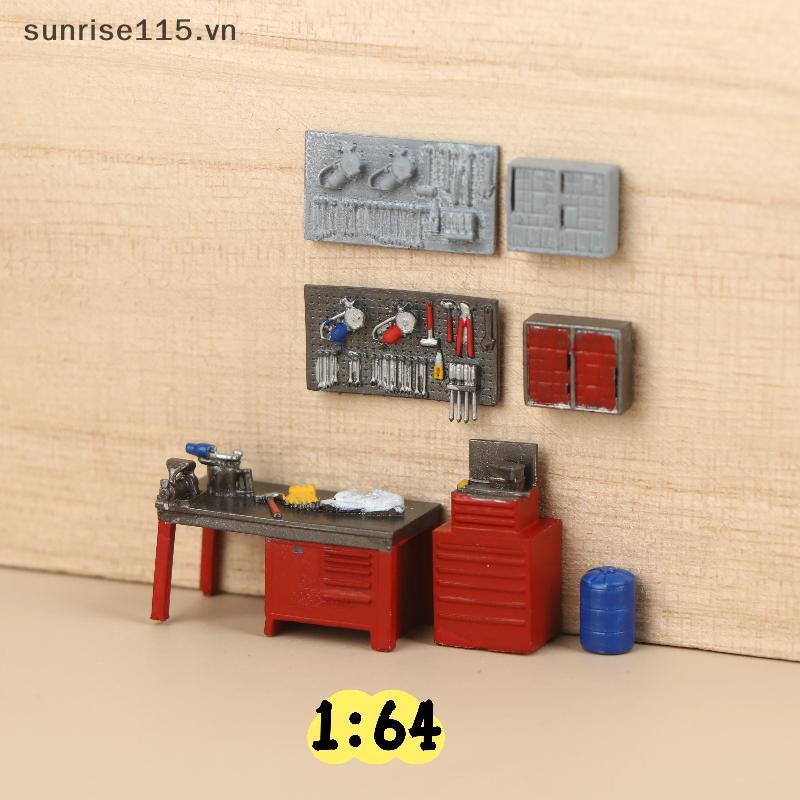 SSVN 1 / 64 Công cụ tỷ lệ Băng ghế / Pegboard Model Garage Scene Display Prop Phụ kiện Bộ sưu tập Qu