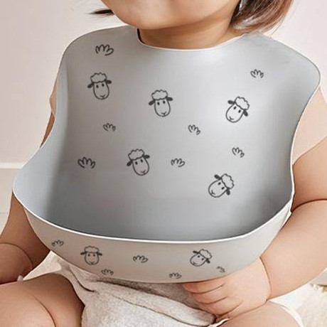 Baby Silicone Bib Baby Eating Bib Waterproof and Antifouling Baby Silicone Bib Baby Eating Bib Water