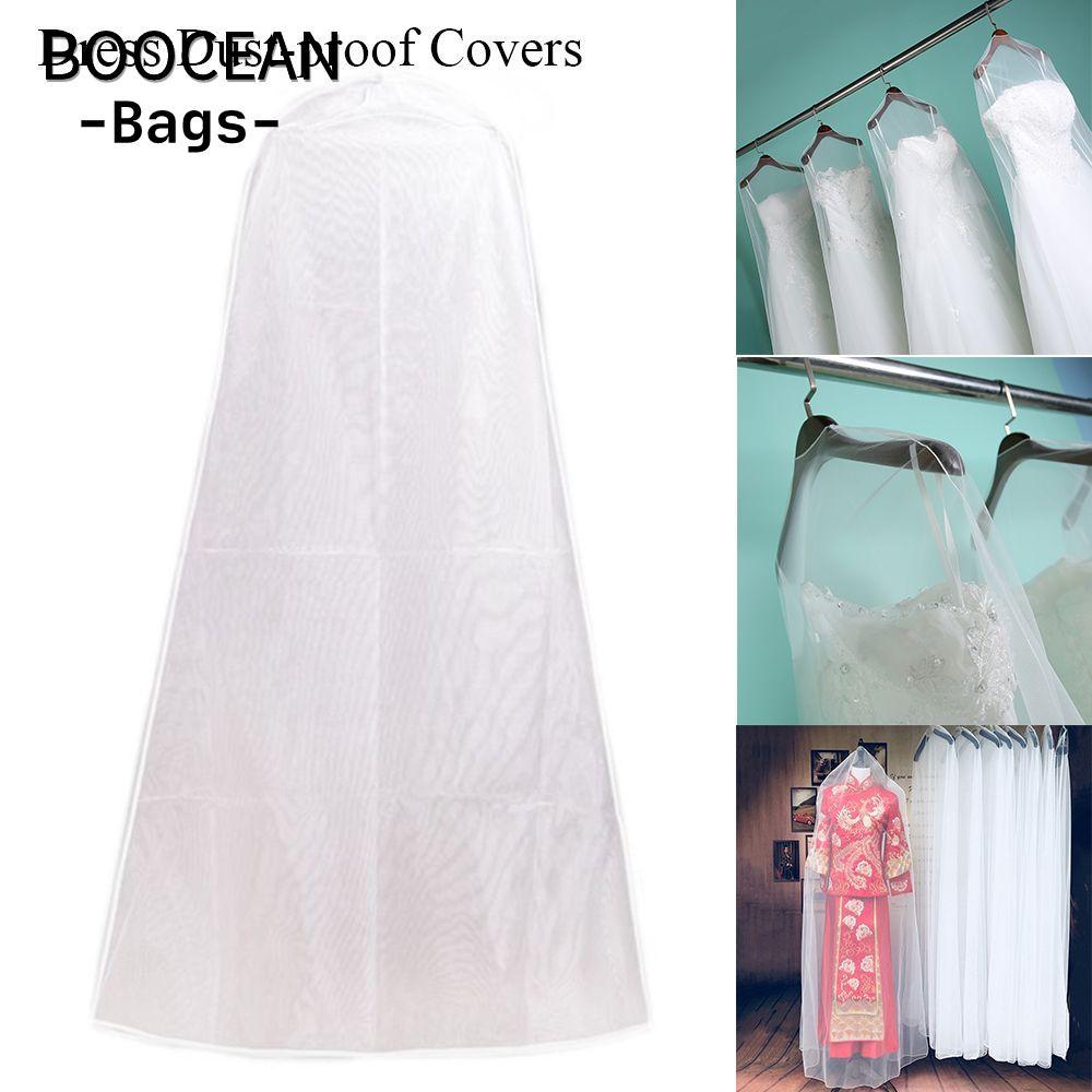 BOOCEAN Vỏ chống bụi Áo choàng cô dâu trong suốt Bảo vệ quần áo