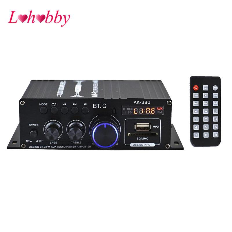 AK380 400W + 400W Bộ khuếch đại công suất âm thanh 2.0 CH Bộ khuếch đại âm thanh điều khiển đầu thu 