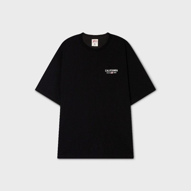 Áo thun in nhãn nhỏ tối giản kiểu Hàn Quốc của WHO dành cho nam và nữ 100% Cotton cao cấp giản dị cỡ
