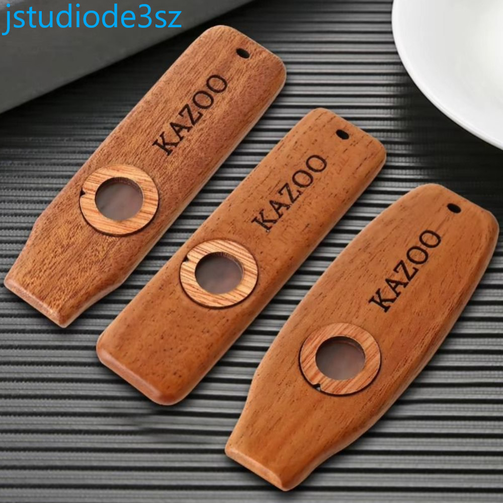LYXOR Gỗ Kazoo, Gỗ Có Dây Buộc Nhẹ Đi Kèm Kazoo, Nhạc Cụ Có Thể Tháo Rời Nhiều Màu Nhạc Cụ Sáo Guita