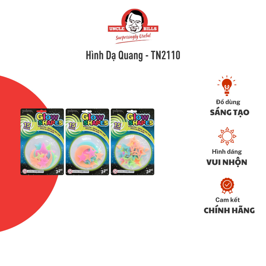 Hình Dạ Quang - 3 Mẫu UNCLE BILLS TN2110