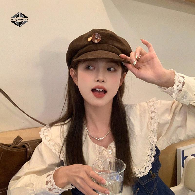 < DeepTBHand > Mũ Nồi Nữ Thu Đông Nữ Retro Boinas Mũ Nồi Mũ Dành Cho Nữ Mũ Bonnets Mũ Nữ Hình Bát Gi