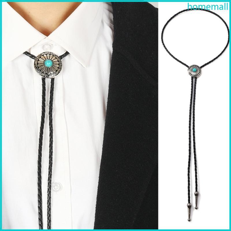 HO Western Bolo Tie dành cho nam Vintage Bolo Tie Cowboy Bolo Tie Turquoise Bolo Tie