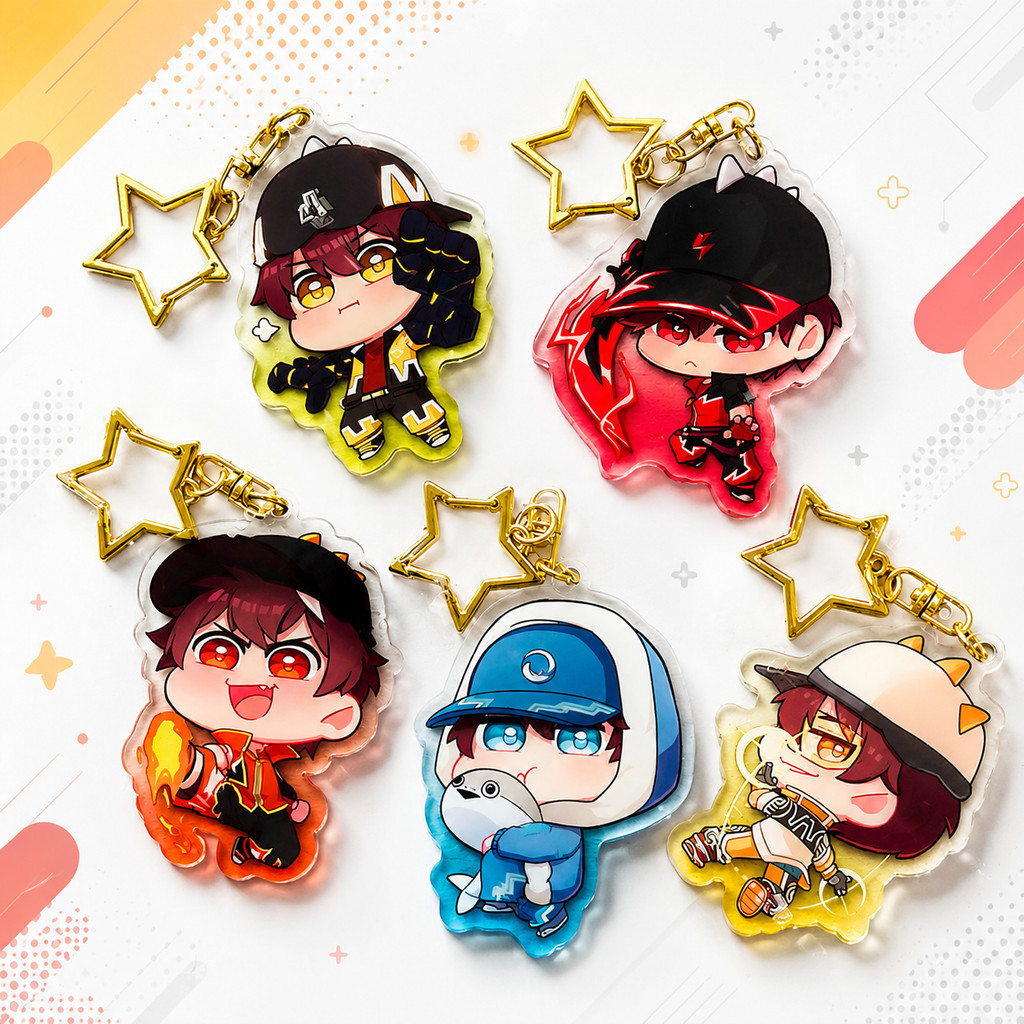 BoBoiBoy Galaxy Tier 2 Tinted Acrylic Keychain