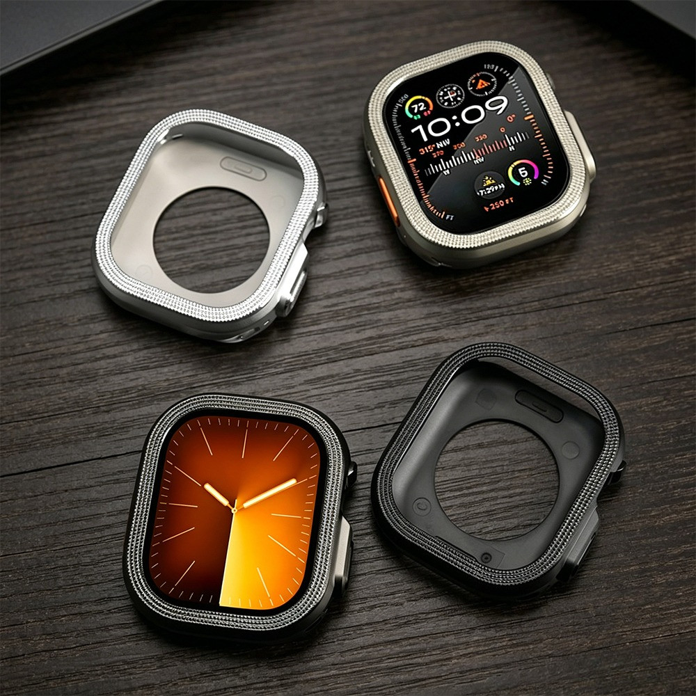 Ốp Hợp Kim Nhôm Kinh Doanh Sang Trọng Cho IWatch Ultra 3 49mm Bảo Vệ Cho Iwatch ULTRA 3 2 1 49MM Chố
