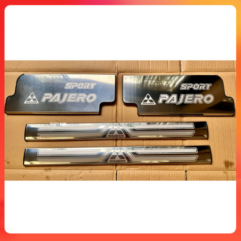 ☘️PAJERO☘️ Ơp chống trầy phần bước chân lên xuống bằng nhựa 4 cửa xe  Pajero sport 2008-2024