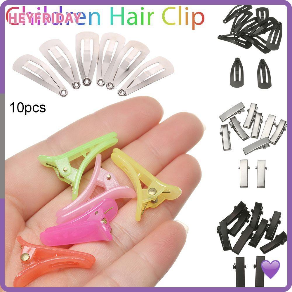 HEYFRIDAY 10 Chiếc Mini Matal / Kẹp Đầu Nhựa 3 Kiểu Phụ Kiện Mũ Dễ Thương