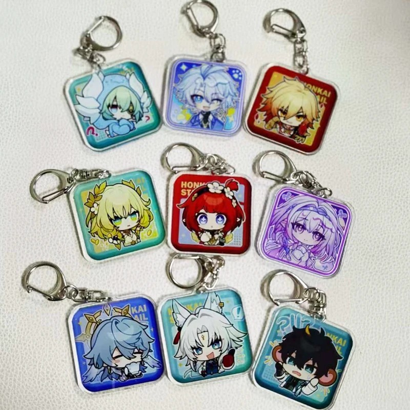 Móc khóa Mica Honkai Star Rail HSR Chibi Sunday Dan Heng Imbibitor Lunae Robin Aglaea Phainon Mydei 