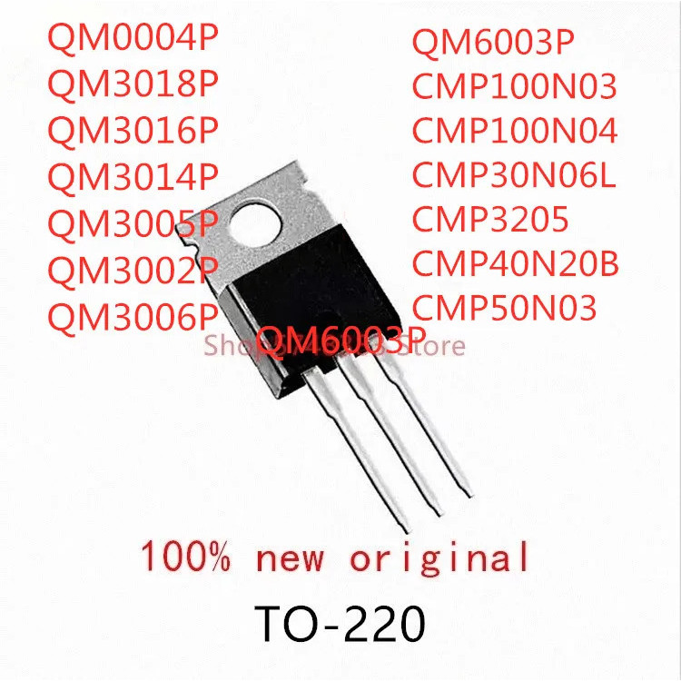 5 Chiếc QM0004P QM3018P QM3016P QM3014P QM3005P QM3002P QM3006P QM6003P CMP100N03 CMP100N04 CMP30N06