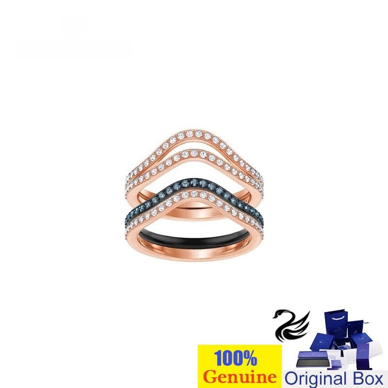 Swarovski 41J Ready LEMON Rings Crystal Rings Silver Rings Diamond Rings Jewelry Rings Silver Stacka