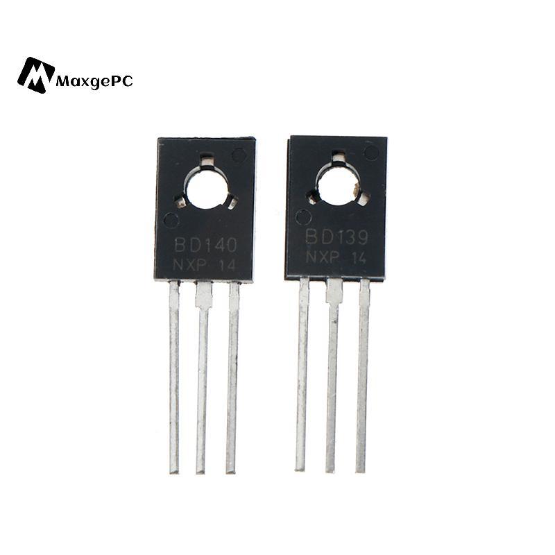 [Max-t] 20 Cái BD139 BD140 (BD140 10 Cái + BD139 10 Cái) Bóng bán dẫn điện TO-126 mới